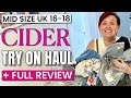 Mid size cider try on haul  review  not sponsored