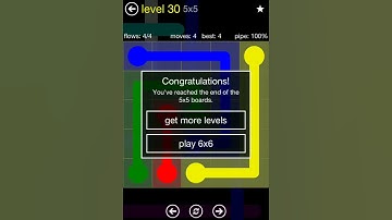 Flow Free Regular Pack 5X5 walkthrough level 30