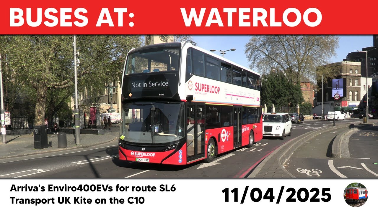 London buses at Waterloo 11/04/2025