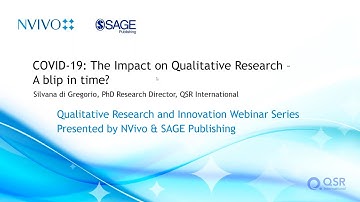 Webinar: COVID 19  The Impact on Qualitative Research – a blip in time?