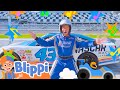 Blippi&#39;s Racecar Song! Blippi Educational Sports Songs for Kids