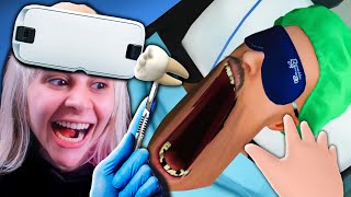 Eu coloquei aparelho nos dentes dele… (SURGEON SIMULATOR VR)