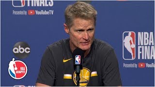 Steve Kerr proud of Warriors for Game 5 win, crushed about Kevin Durant injury | 2019 NBA Finals
