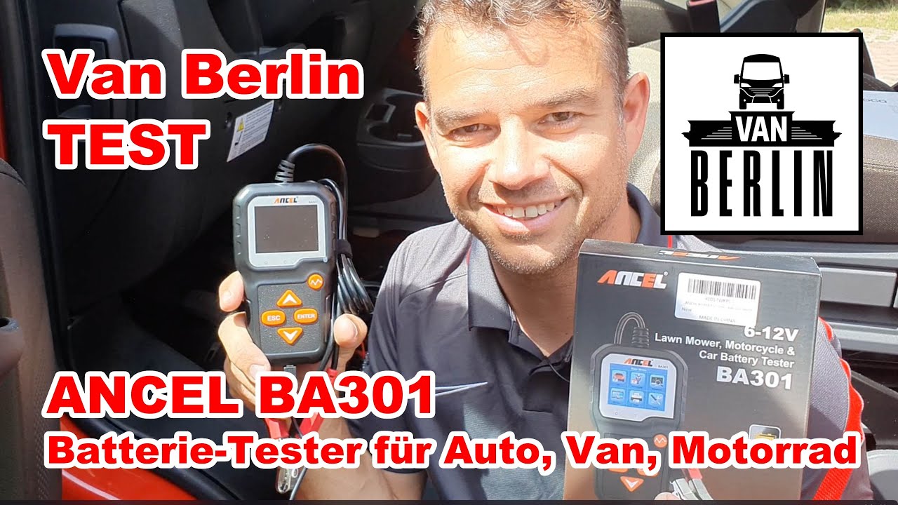 ANCEL BA301 Batterietester für KFZ / Motorrad 6V/12V 100-2000 CCA Autobatterie  Batterie Testgerät 