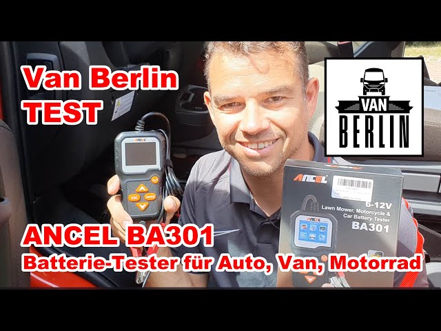 ANCEL BA301 Batterietester für KFZ / Motorrad 6V/12V 100-2000 CCA  Autobatterie Batterie Testgerät - YouTube