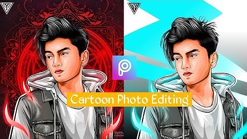 PicsArt Cartoon Photo Editing Tutorial - VectorArt Portrait Photo Editing -  stylish photo editing