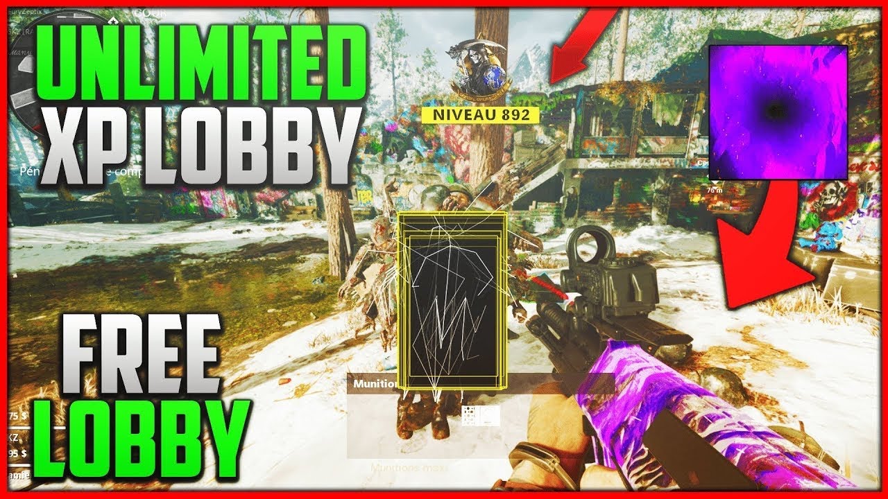 FREE COLD WAR LOBBIES | 5000x XP LEVEL 1000 & MAX WEAPONS | ZOMBIES