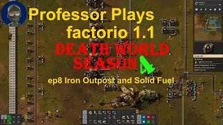 factorio Death World Season 4 ep8 Iron Outpost and Solid Fuel