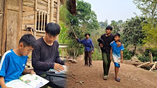 Poor boy - The kind uncle helped Bao get his school bag back from his grandfather