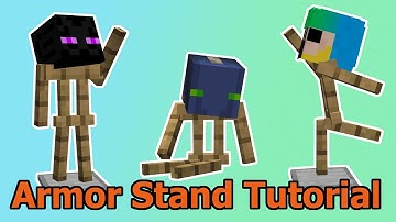 ARMOR STAND BOOK TUTORIAL - Beginners guide - Minecraft 1.15