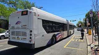 On-Board Ride; NJ TRANSIT 156 NEW YORK VIA PARK AVE (NFI XD60 24030)