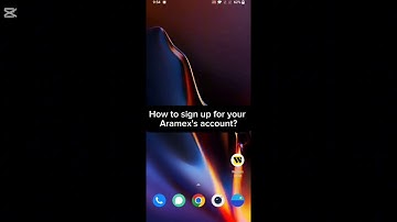 How to sign up for your Aramex