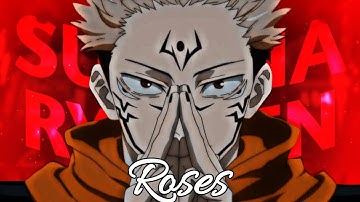 Sukuna Ryomen - Roses | Jujutsu Kaisen | Raw/Daddy style Anime Edit | Node video | With zip file |