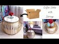 DIY 2 IN 1 STORAGE AND COFFEE TABLE FOR SMALL SPACES| SMALL SPACE DECORATING IDEAS 2019