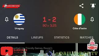 Côte d'Ivoire vs Uruguay, match amical international