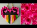 Diy paper flower and woolen wall hanging/ Woolen craft/ paper flower wall hanging/ Easy home decor