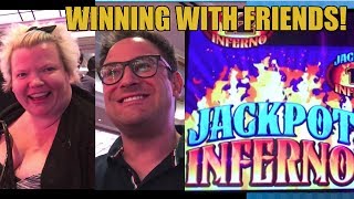 JACKPOT INFERNO SLOT MACHINE-BONUSES-WITH BESTIES! screenshot 4
