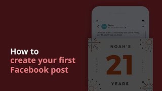 How to create your first Facebook post screenshot 3