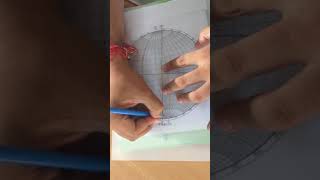 How to calculate angle between two given lines by stereogrhapic projection