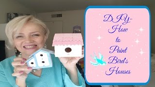 DIY- How to Paint a Bird House Contact: claricemertz@gmail.com Follow me on: Facebook Instagram Pinterest.
