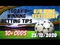 TODAY'S BETTING TIPS IN REVIEW  13 ODDS WOON FREE  VIP ...