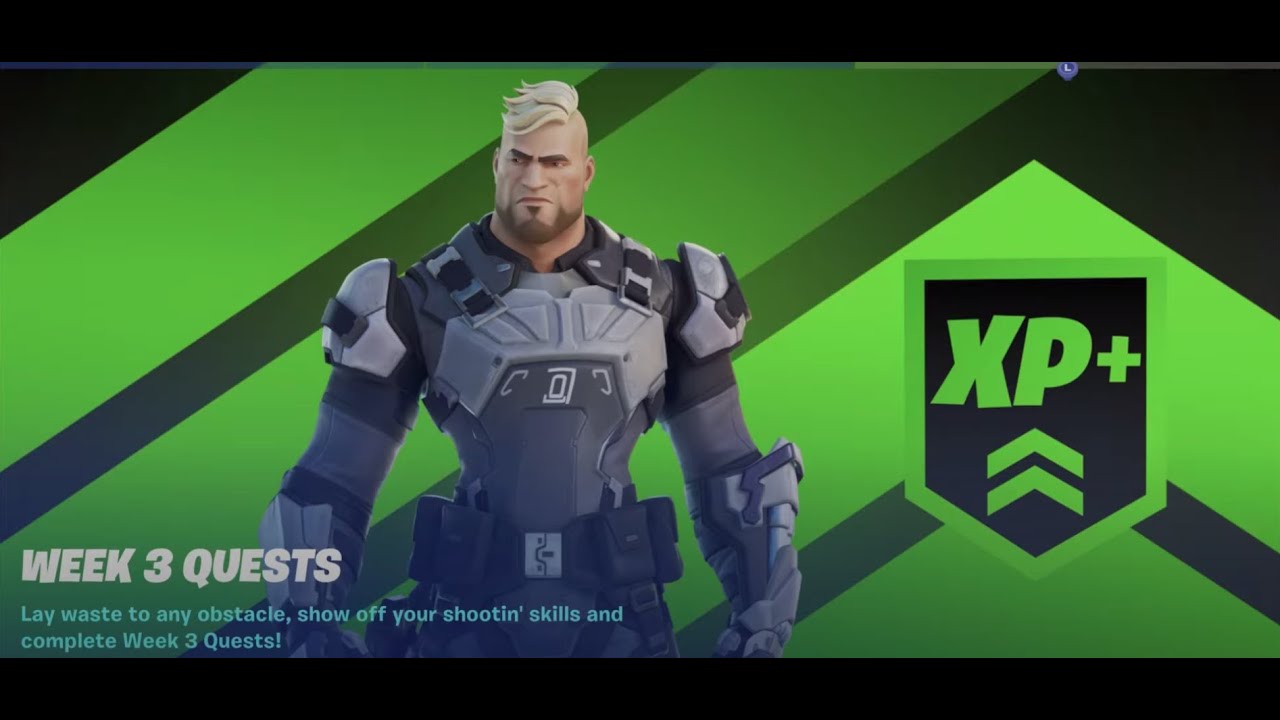 Search Chests and Ammo Boxes at IO Outposts Fortnite Week 3 Season