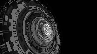 Abstract Spinning Futuristic Technology Circle