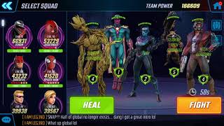 Marvel Strike Force: Ultimus VI Raid with Minerva team