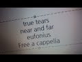 true tears - near and far - eufonius Free a cappella フリーアカペラ