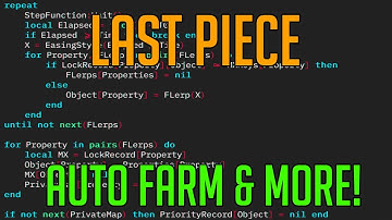 LAST PIECE | HACK/SCRIPT | AUTO FARM, TELEPORTS, AUTO STATS & MORE!