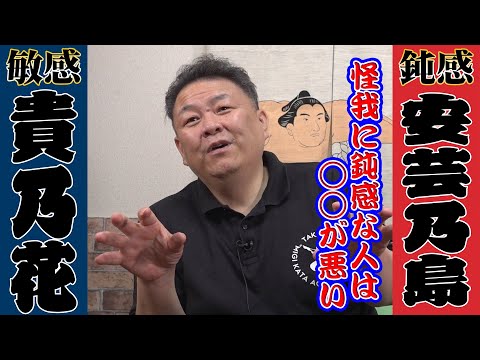 激痛】ケガに鈍感なのは○○が悪いから！貴乃花と安芸乃島を徹底比較