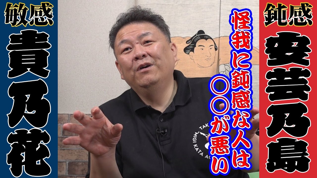 激痛】ケガに鈍感なのは○○が悪いから！貴乃花と安芸乃島を徹底比較