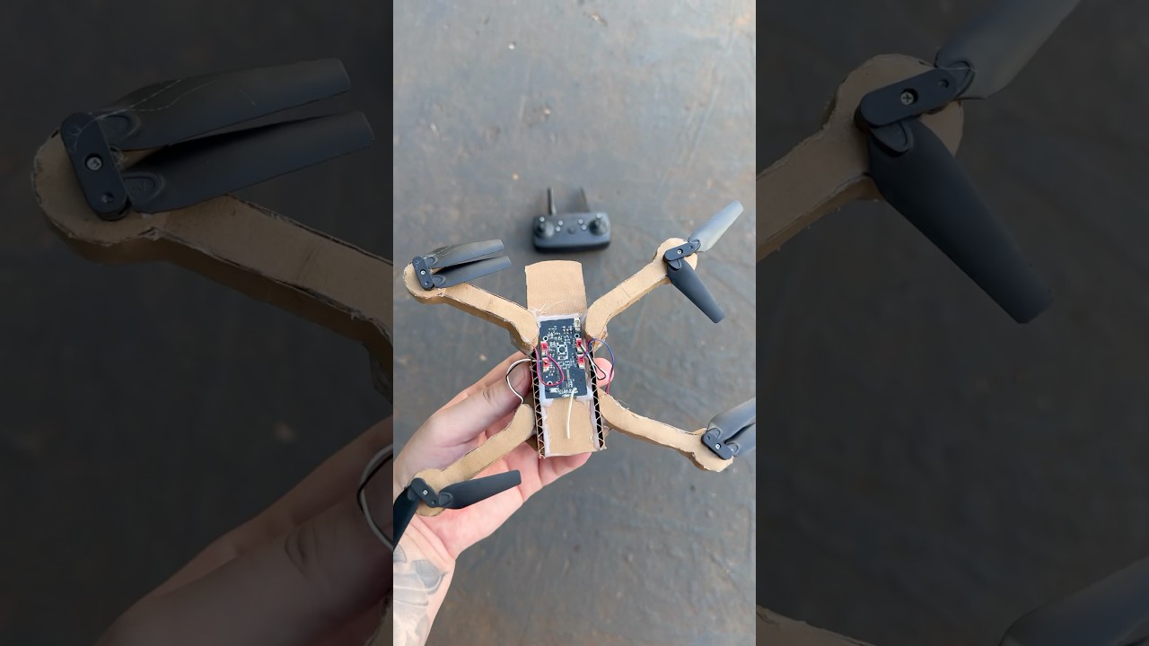 Dron de cartón que funciona 