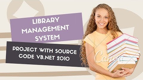 Library Management System VB NET 2010 Project | Source Code Download Link is in Description