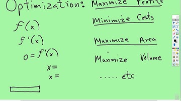 Wk-11 Derivatives: Optimization Introduction