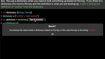 Learn Swift: What is a dictionary? (Chapter 8 Lesson 1)