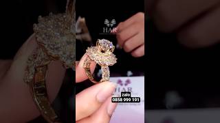 Nhẫn Kim Cương Đài Hoa vẻ đẹp kiêu sa như một đóa hoa chạm nắng rực rỡ trong từng khoảnh khắc💎#viral