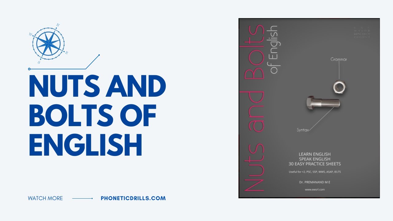 Nuts and Bolts of English | 30 Practice Sheets to improve your English ...