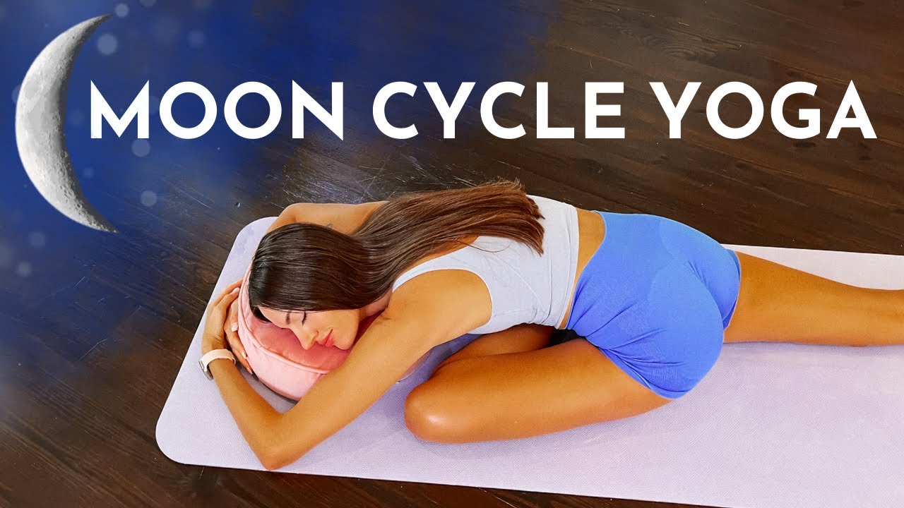Moon Cycle Yoga Cramp Relief for your Period 25 Min Gentle Yoga for