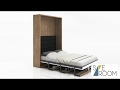 Modern Queen Size Wall Bed with Shelves Modern Queen Size Wall Bed with Shelves