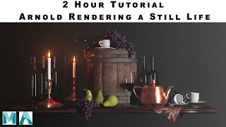 How to Render an AWESOME 3D Still Life Using Maya and Arnold!