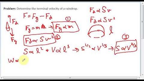 Video 2-2-2 (Terminal Velocity of a Raindrop Example)(Giordano et al. 2014, p. 82)