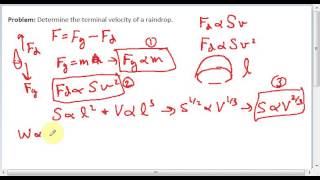 Video 2-2-2 (Terminal Velocity of a Raindrop Example)(Giordano et al. 2014, p. 82)