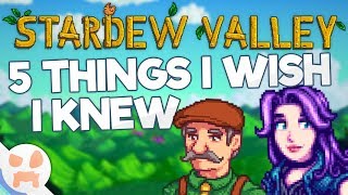 5 Things I Wish I Knew About Stardew Valley Beginner Tips