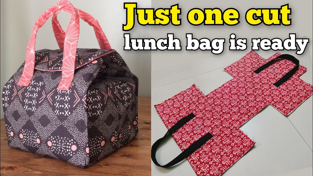 SUPER EASY- LUNCH BOX BAG / PICNIC BAG making at home / handbag