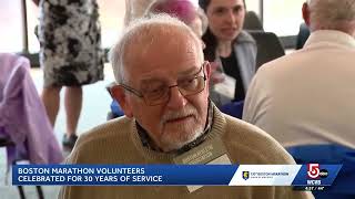 B.A.A. honors 29 volunteers for 30 years of service to the Boston Marathon