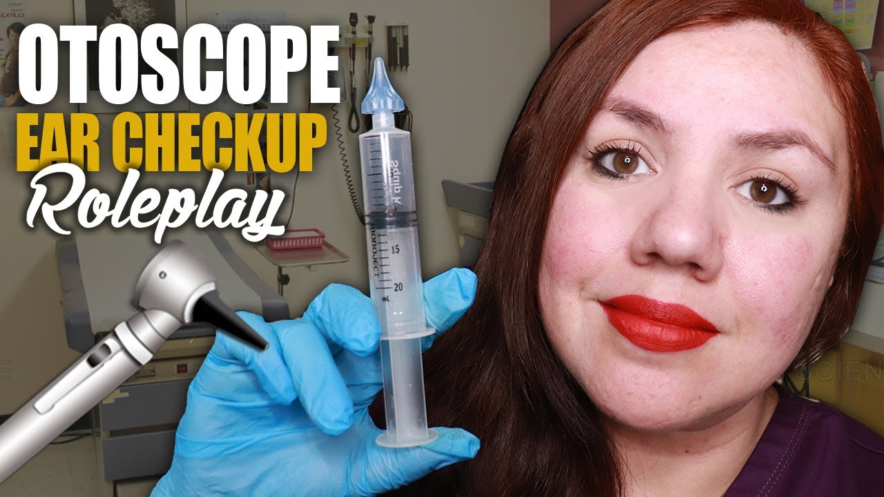 ASMR Otoscope Ear Exam and Scrapping Role-play