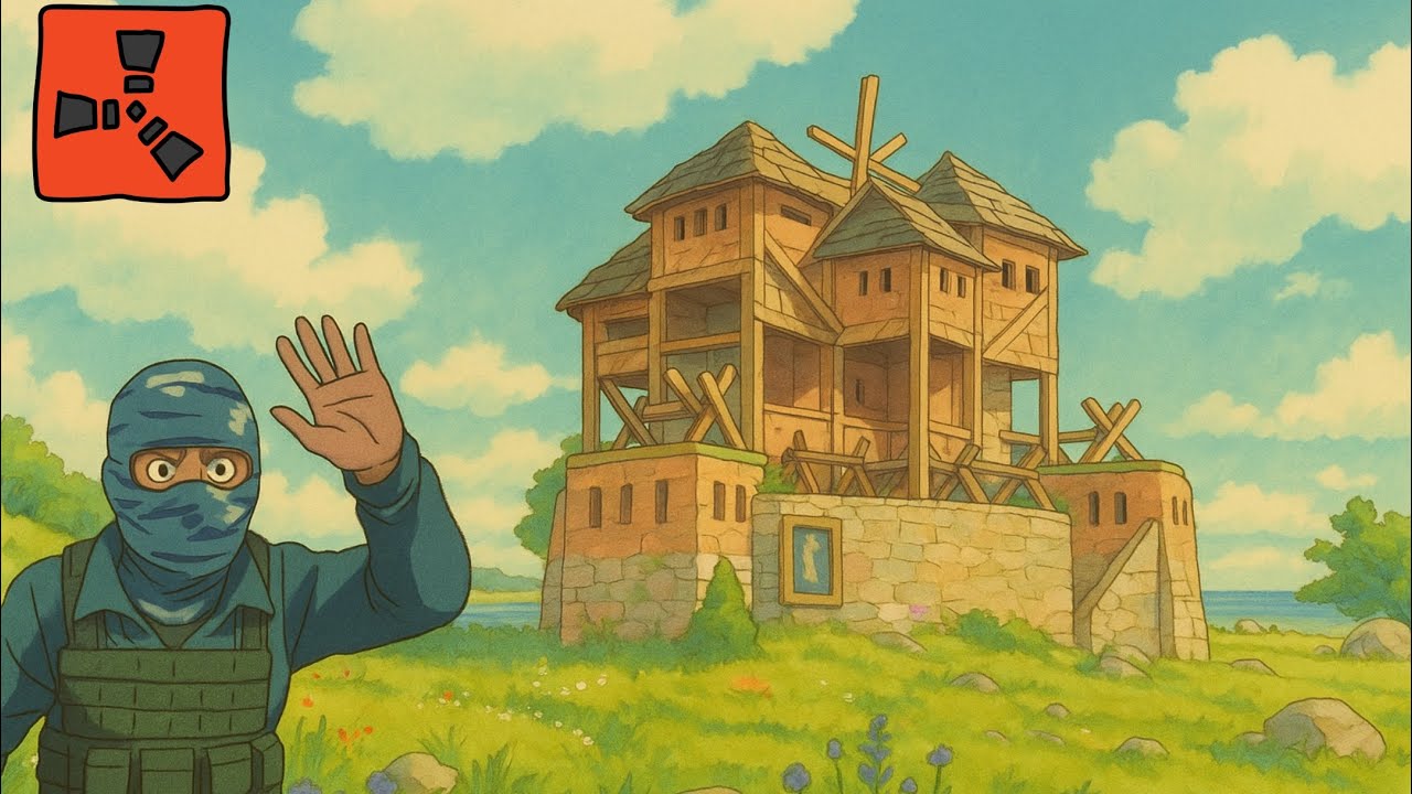 🔥 Best Duo/Trio Rust Base 2025 – Strong Shooting Floor Fortress with Wide Peaks | Rust Base Build