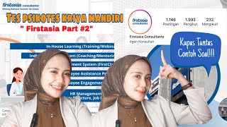 PSIKOTES KRIYA MANDIRI | CONTOH PSIKOTES FIRSTASIA PART 2 | Contoh Soal & Cara Mengerjakan‼