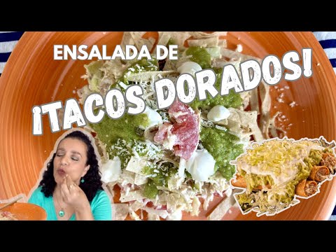 Crispy tacos in salad!!!